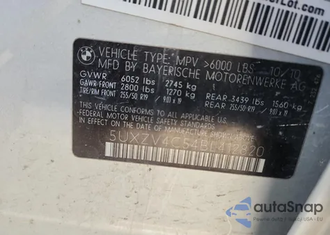 2011 BMW X5 xDrive35I from USA, damaged, VIN 5UXZV4C54BL412820